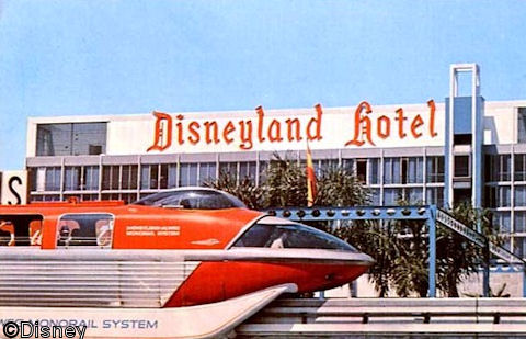 Monorail and Disneyland Hotel