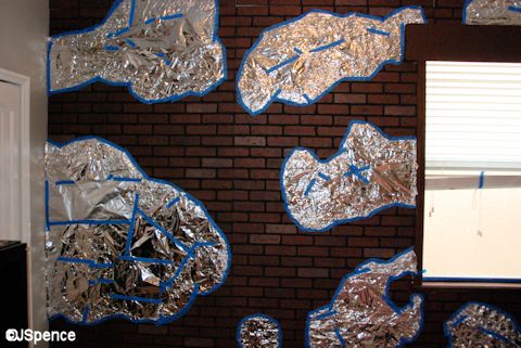 Protecting the Bricks with Foil