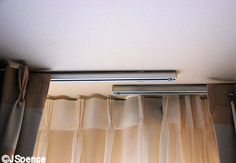 Overlapping Curtain Rods