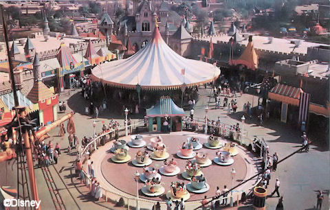 Old Tea Cup Ride at Disneyland