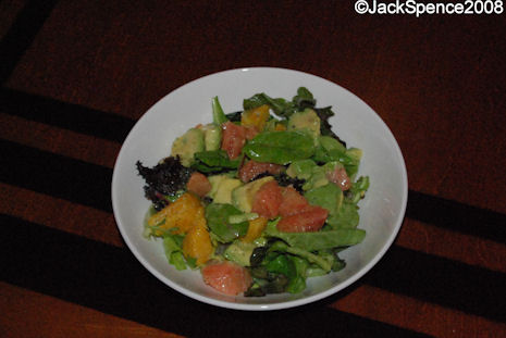 Avocado and Citrus Salad Appetizer at The Wave in the Contemporary