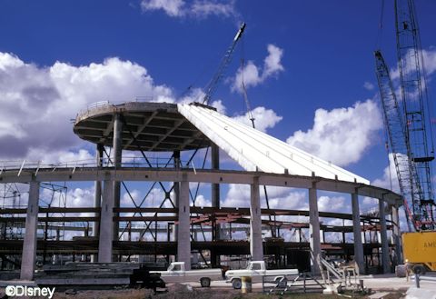 Space Mountain Under Construction