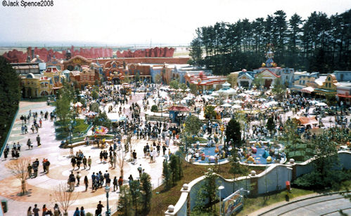 Toontown Tokyo Disneyland Aerial View