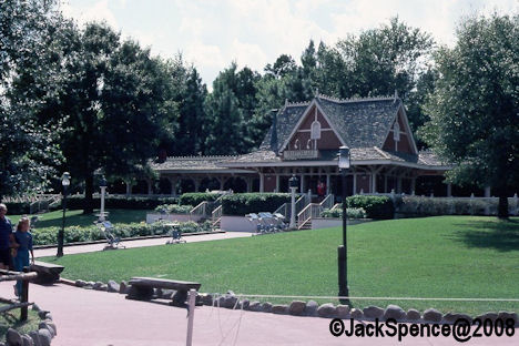 Frontierland Train Station circa 1983