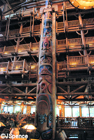 Lobby Totem Poles