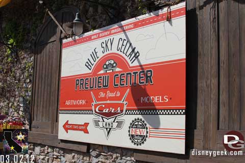 The Road to Cars Land - Blue Sky Cellar