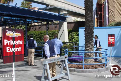 DCA Merchandise Showcase Event and Radiator Springs Racers Testing