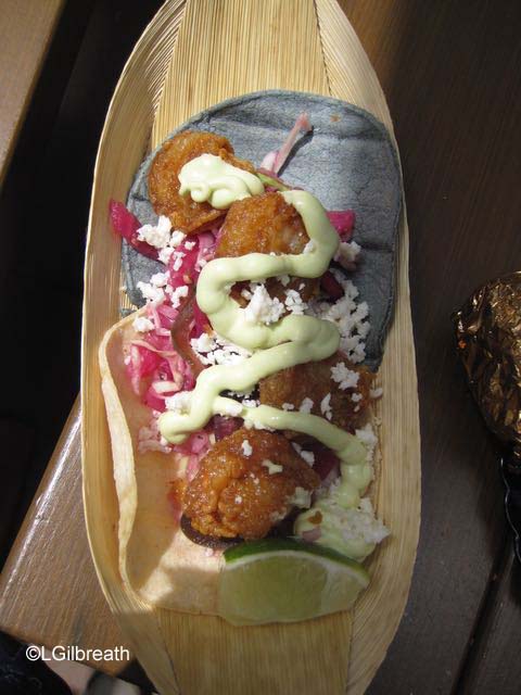 DCA Food and Wine Festival Fried Shrimp Soft Taco