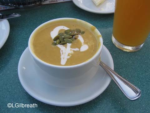 Ariel's Grotto butternut squash soup