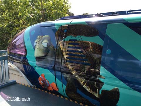 Pixar Fest monorail blue