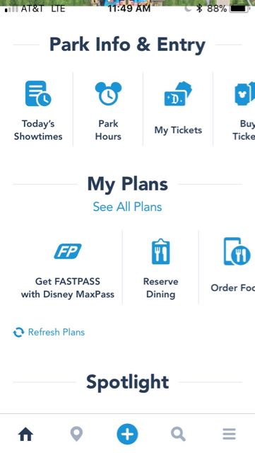 Disneyland Mobile Order