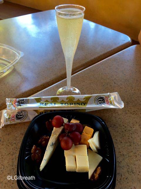 Sonoma Terrace wine and cheese plate