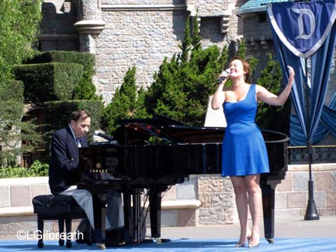 Disneyland 60th Ashley Brown Richard Sherman Feed the Birds