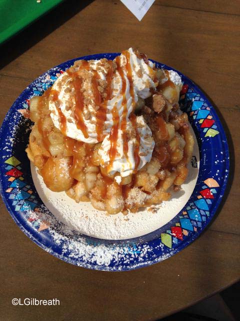 Caramel Apple Funnel Cake