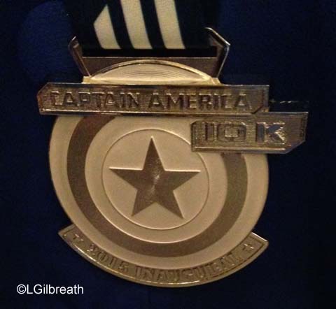 Captain America 10K medal