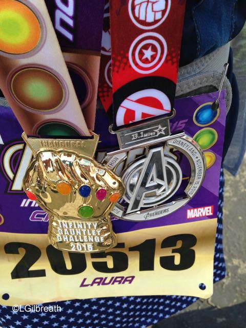Avengers Half Marathon finisher medal