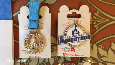 Disneyland Paris Half Marathon medal pins