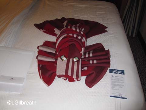 Lobster towel animal