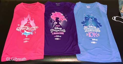 Princess Half Marathon 2017 race shirts