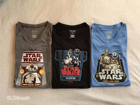 2017 Star Wars Half Marathon shirts