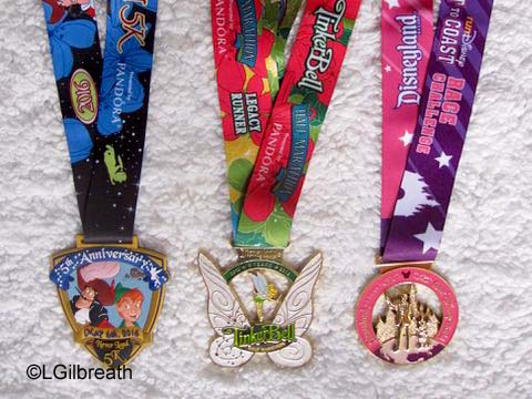 2016 Tinker Bell Half Marathon weekend medals