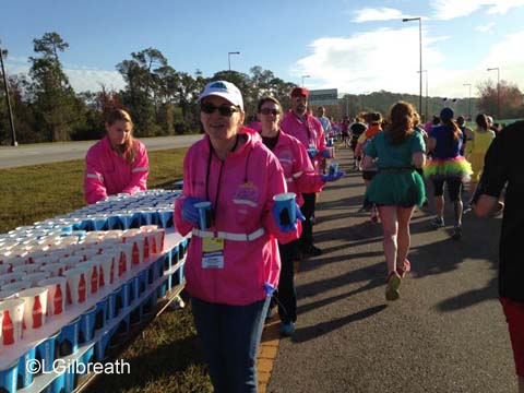 2016 Princess Half Marathon water station