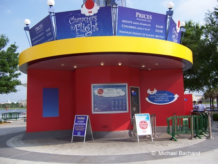 Close up of kiosk