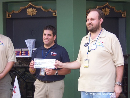 Check given to charity