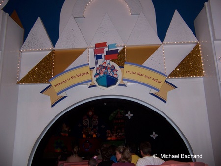 Welcome sign in It's A Small World