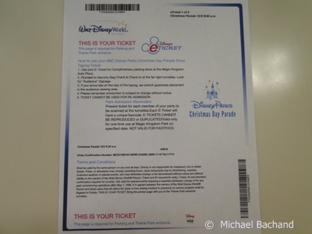 Christmas Parade Ticket