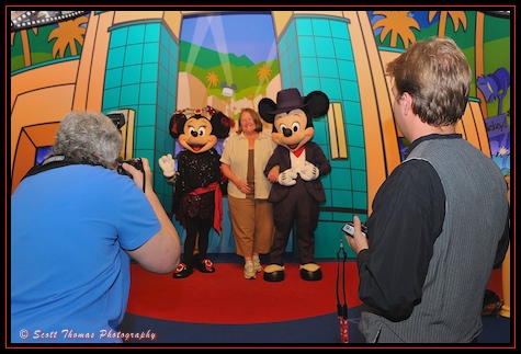 Barrie doing PhotoPass duty at A Night of Sweet Bites and Street Lights meet in Disney's Hollywood Studios, Walt Disney World, Orlando, Florida Barrie doing PhotoPass duty at A Night of Sweet Bites and Street Lights meet in Disney's Hollywood Studios, Walt Disney World, Orlando, Florida