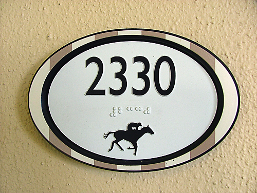 Doorplate at Disney's Saratoga Springs Resort