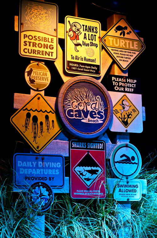 Queue sign from the Seas with Nemo and Friends at Epcot