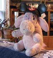 Little Eeyore with mouse ears
