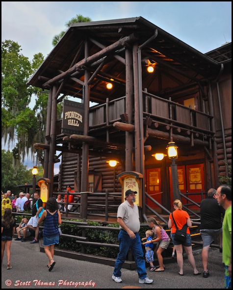 Pioneer Hall in Disney's Fort Wilderness Resort and Campground,Walt Disney World, Orlando, Florida. Pioneer Hall in Disney's Fort Wilderness Resort and Campground, Walt Disney World, Orlando, Florida.
