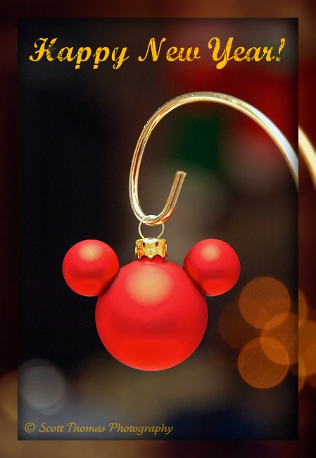 Mickey Mouse ears hanging ornament from Walt Disney World, Orlando, Florida
