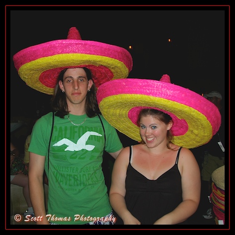 Members of the EPCOT Sombrero Club in Epcot's Mexico pavilion, Walt Disney World, Orlando, Florida