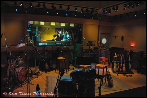 Rock 'n' Roller Coaster pre-show in Disney's Hollywood Studios, Walt Disney World, Orlando, Florida.