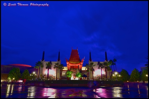 The Great Movie Ride at blue hour in Disney's Hollywood Studios, Walt Disney World, Orlando, Florida