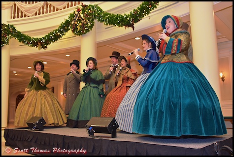 Voices of Liberty perform during the All Ears 20th Anniversary event in the American Adventure at Epcot's World Showcase, Walt Disney World, Orlando, Florida