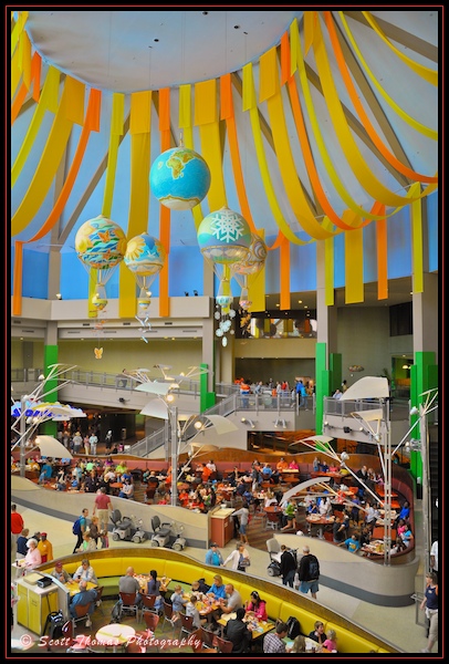 The atrium in The Land pavilion in Epcot's Future World, Walt Disney World, Orlando, Florida