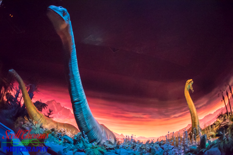 Dinosaurs inside the Universe of Energy in Epcot's Future World, Walt Disney World, Orlando, Florida