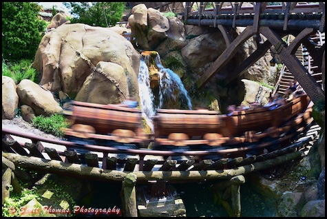 Seven Dwarfs Mine Train ride in Fantasyland at the Magic Kingdom, Walt Disney World, Orlando, Florida