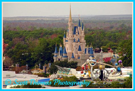Cinderella Castle in the Magic Kingdom, Walt Disney World, Orlando, Florida.