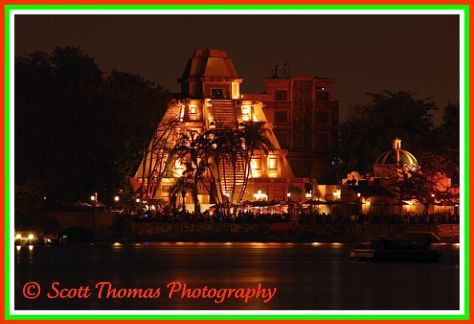 Mexico pavilion in Epcot's World Showcase, Walt Disney World, Orlando, Florida.