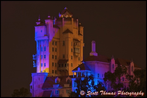 Twilight Zone Tower of Terror in Disney's Hollywood Studios, Walt Disney World, Orlando, Florida.