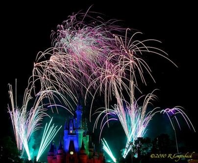 Wishes fireworks show at the Magic Kingdom, Orlando, Florida