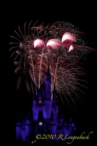 Wishes fireworks show at the Magic Kingdom, Walt Disney World, Orlando, Florida