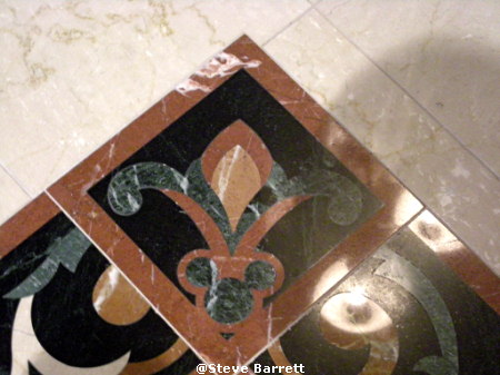 Marble Floor in Grand Floridian Hidden Mickey