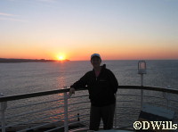 Deb enjoys the sunrise